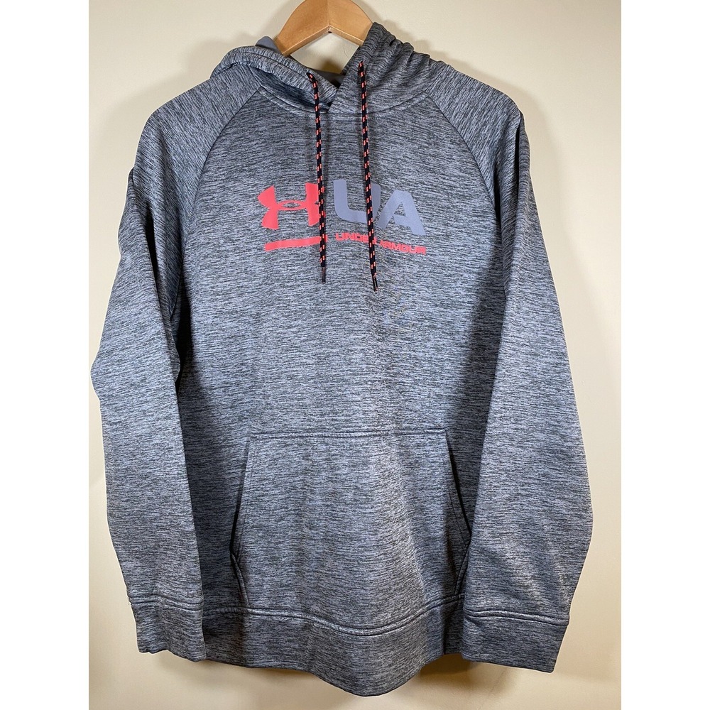Under Armour Coldgear Loose Fit Gray Hoodie w/Pocket Men's Size Medium Unisex